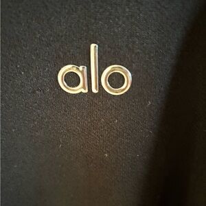 ALO Yoga Black Crewneck Sweater